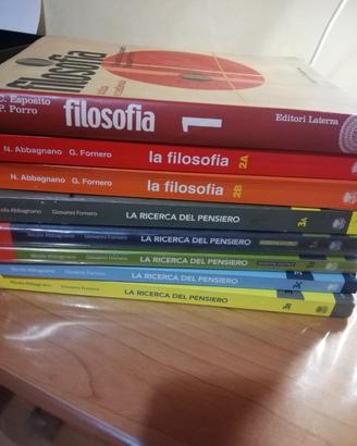 Manuali e libri di filosofia di varie edizioni