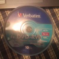 DVD VERBATIM RW confezione da 10