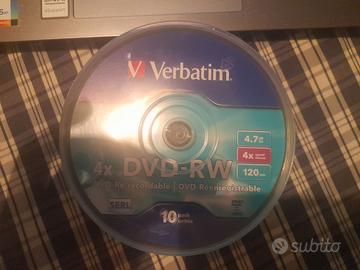 DVD VERBATIM RW confezione da 10