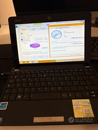 Asus notebook netbook 1001HA 1gb ram 320gb HDD