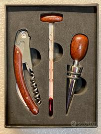 Set da vino con cavatappi,termometro e tappo