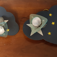 Faretti coordinati camera bimbi luna cielo stelle