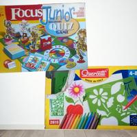 Due giochi Focus Junior e stencil disegnare