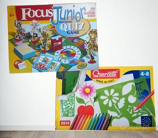 Due giochi Focus Junior e stencil disegnare
