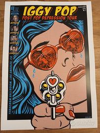 poster Iggy Pop Stile Popart formato A3 