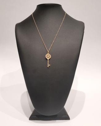 Collana Tiffany con pendente Daisy Key oro 18KT