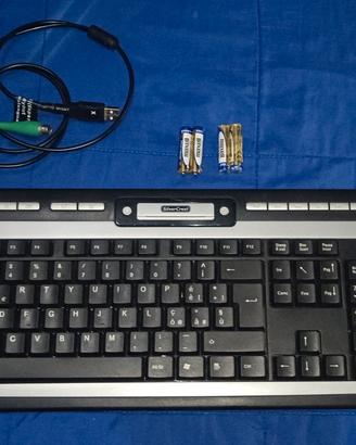 Tastiera e Mouse Ergonomico Wireless + Batterie 