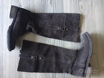 Stivali camoscio marrone Fornarina tg 38