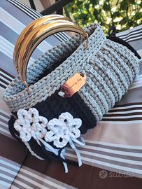 Borsa in fettuccia di cotone