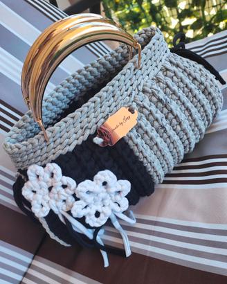Borsa in fettuccia di cotone