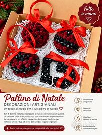 🎄 Decorazioni natalizie artigianali