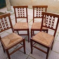 4 sedie in legno