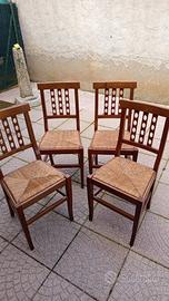 4 sedie in legno