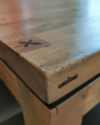 Tavolo quadrato 160x160 legno 8 posti / 12 posti