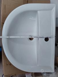 lavello bagno sospeso pensile 60 cm