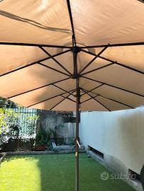 Ombrellone da Giardino Doppio 460x270cm con Base a