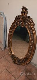 specchio ovale stile barocco 