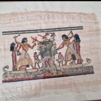 Quadro su papiro egizio cm 55x45