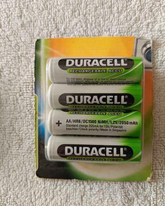 pile ricaricabili AA Duracell