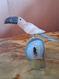 Tucano scultura pietre dure minerali vintage 70s