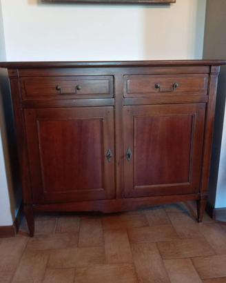 Mobile ingresso legno massello stile arte povera