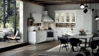 CUCINA ANGOLARE TELAIATA STILE SHABBY CHIC