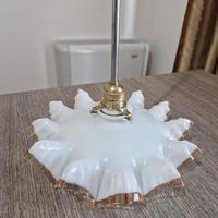 lampadario vintage a fazzoletto rosa