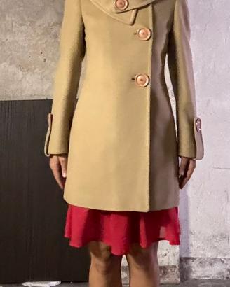 Cappotto donna cammello