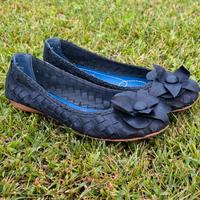 Ballerine blu con fiore N.37