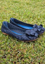 Ballerine blu con fiore N.37