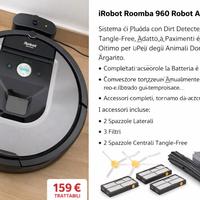 iRobot Roomba 960 Wi-Fi + Accessori di Ricambio 