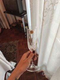 Set 6 Calici Flute RCR Cristalleria Italiana