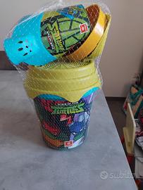 set giochi da spiaggia tartarughe ninja