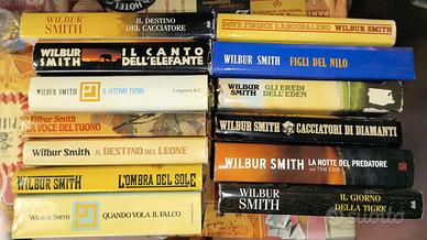 Lotto 24 Libri Wilbur Smith Longanesi Avventura HB