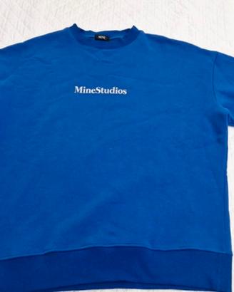 Felpa mine studios blu