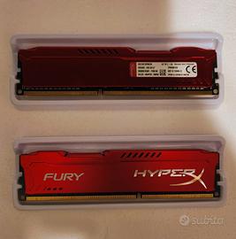 Kingston Hyper Fury DDR3  1600 MHz 4Gb l'una 