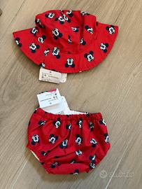 Set mare neonato 3-6 mesi Disney costume+cappello