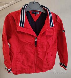 giubbino rosso Tommy Hilfiger 2 anni