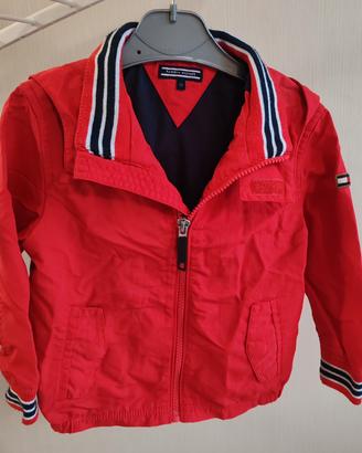 giubbino rosso Tommy Hilfiger 2 anni