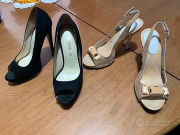 2 paia di sandali décolleté Guess + Primadonna