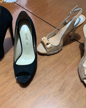 2 paia di sandali décolleté Guess + Primadonna