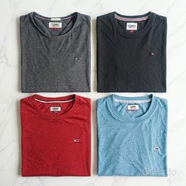 Lotto 4 T-shirt uomo Tommy Jeans taglie S,M,L,XL