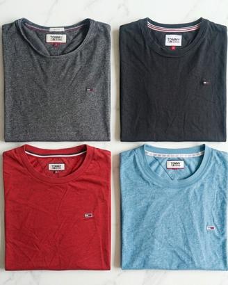 Lotto 4 T-shirt uomo Tommy Jeans taglie S,M,L,XL