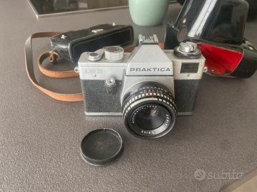 Praktica LB2 + obi Domiplan 50mm f/2.8 + custodia