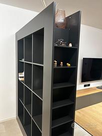 Mobile libreria parete divisoria bifacciale