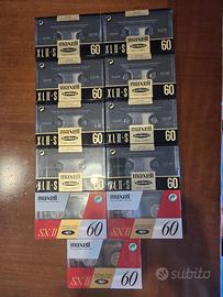 Audio Cassette Maxell/Sony da 60/90 x appassionati