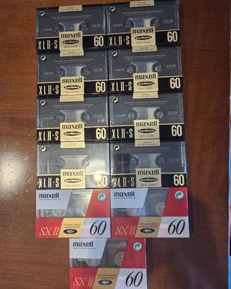 Audio Cassette Maxell/Sony da 60/90 x appassionati