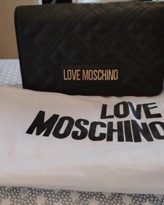 Borsa Moschino con dettaglio oro