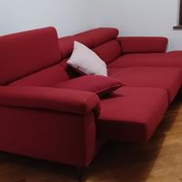 Divano tre posti con penisola