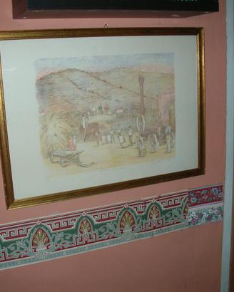 Quadro di Delleani Luigi litografia  a 4 colori